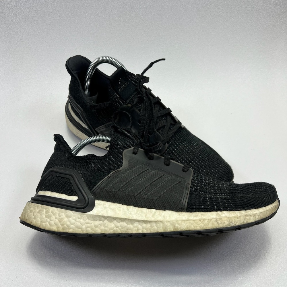 Adidas Ultraboost 19 Running Shoes Mens 8.5 Black Core Black Grey Performance